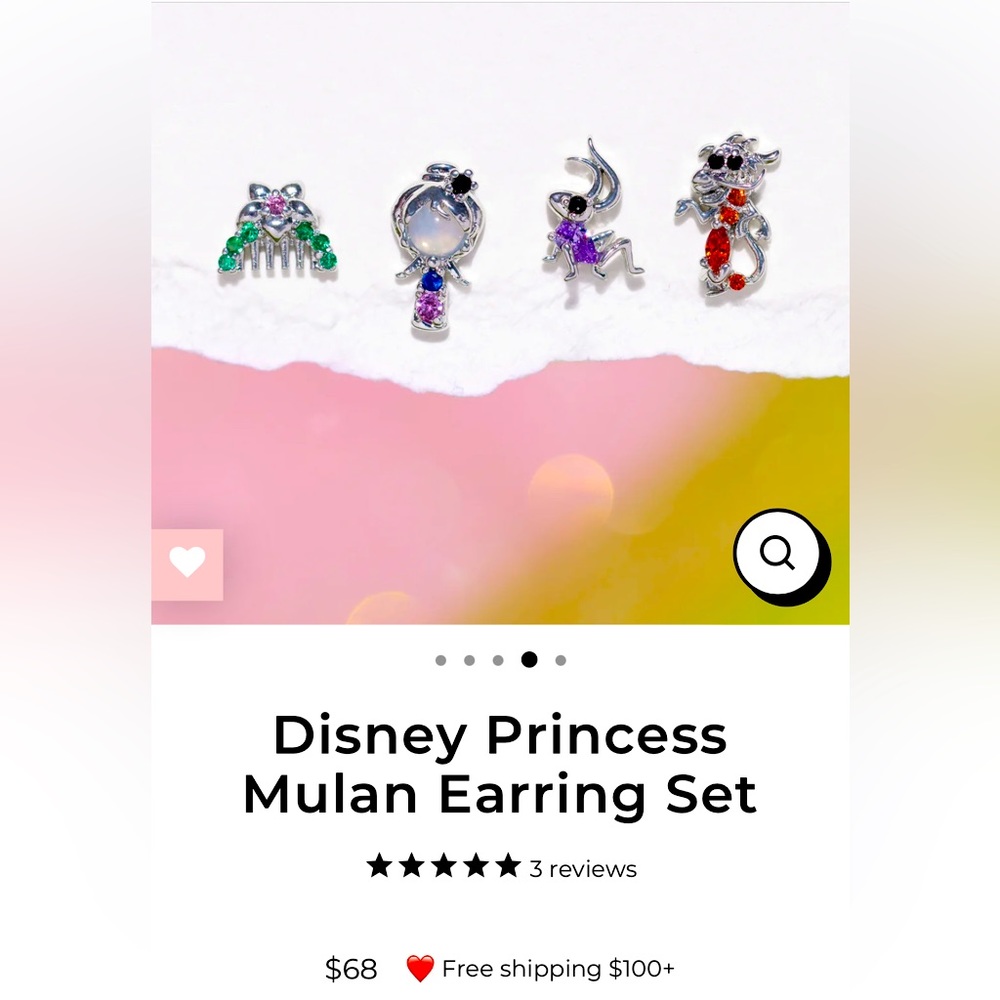 Disney Mulan earrings